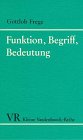 9783525333778: Funktion, Begriff, Bedeutung