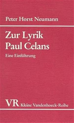 Beispielbild fr Zur Lyrik Paul Celans zum Verkauf von medimops