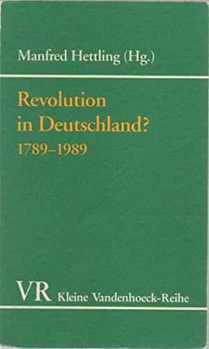 Imagen de archivo de Revolution in Deutschland? 1789-1989 a la venta por Anybook.com