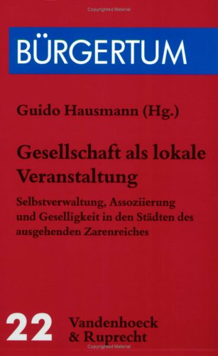 Stock image for Gesellschaft als lokale Veranstaltung. for sale by SKULIMA Wiss. Versandbuchhandlung