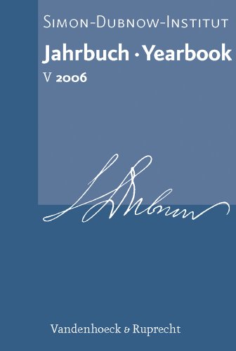 9783525369326: Jahrbuch des Simon-Dubnow-Instituts / Simon Dubnow Institute Yearbook V (2006): 5