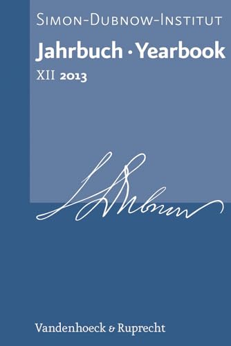 Beispielbild fr Jahrbuch des Simon-Dubnow-Instituts/Simon Dubnow Institute Yearbook; XII/2013. zum Verkauf von SKULIMA Wiss. Versandbuchhandlung