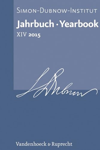 9783525369449: Jahrbuch des Simon-Dubnow-Instituts / Simon Dubnow Institute Yearbook XIV/2015 (English and German Edition)