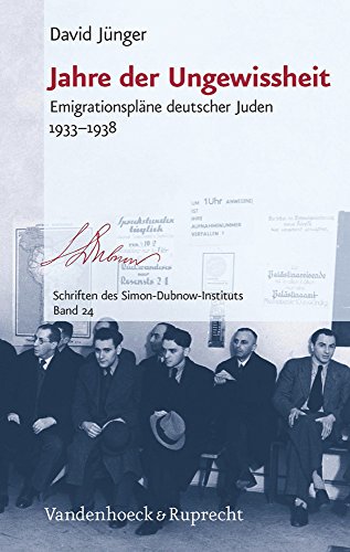 9783525370391: Jahre Der Ungewissheit: Emigrationsplane Deutscher Juden 1933-1938