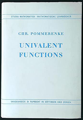 9783525401330: With a Chapter on Quadratic Differentials (Univalent Functions)