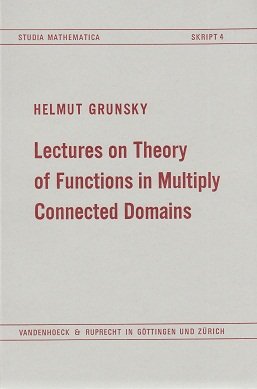 9783525401439: Lectures on theory of functions in multiply connected domains (Studia mathematica : Skript)