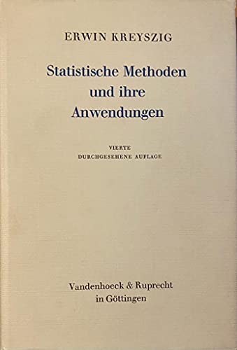 Stock image for Statistische Methoden und ihre Anwendungen for sale by medimops