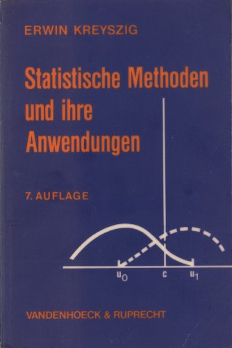 9783525407172: Statistische Methoden und ihre Anwendungen (Dienst Am Wort)