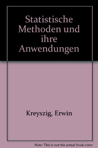 Beispielbild fr Statistische Methoden und ihre Anwendungen zum Verkauf von medimops