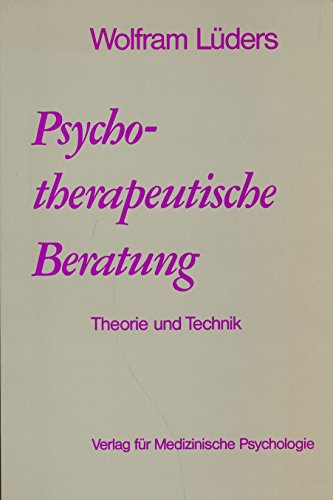 9783525456330: Psychotherapeutische Beratung. Theorie und Technik