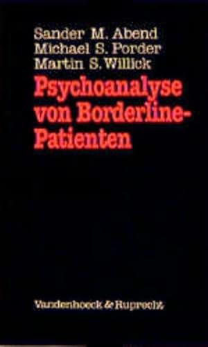 9783525457627: Psychoanalyse von Borderline - Patienten.