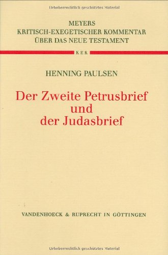 Beispielbild fr Der zweite Petrusbrief und der Judasbrief. bersetzt und erklrt von Henning Paulsen. zum Verkauf von Dieter Eckert