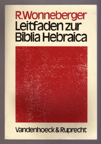 Stock image for Leitfaden zur Biblia Hebraica Stuttgartensia. for sale by Grammat Antiquariat