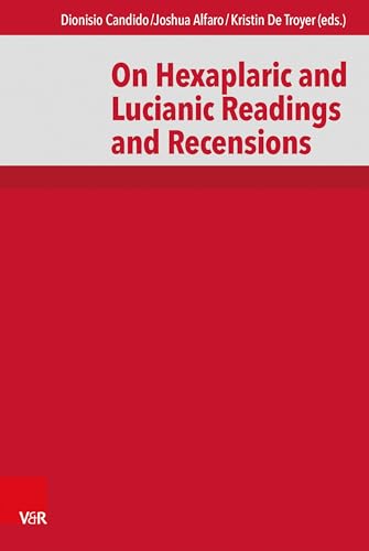 Beispielbild fr On Hexaplaric and Lucianic Readings and Recensions zum Verkauf von Buchpark