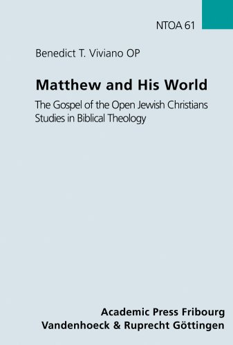 Stock image for Matthew and his world. The gospel of the open Jewish Christians studies in biblical theology. for sale by Antiquariat Kai Gro