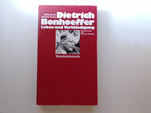 Beispielbild fr Dietrich Bonhoeffer zum Verkauf von Versandantiquariat Felix Mcke