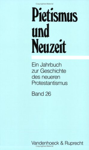 9783525558980: Pietismus Und Neuzeit- 2000 (26)