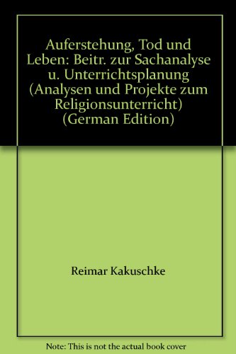 Imagen de archivo de Auferstehung, Tod und Leben a la venta por Versandantiquariat Felix Mcke