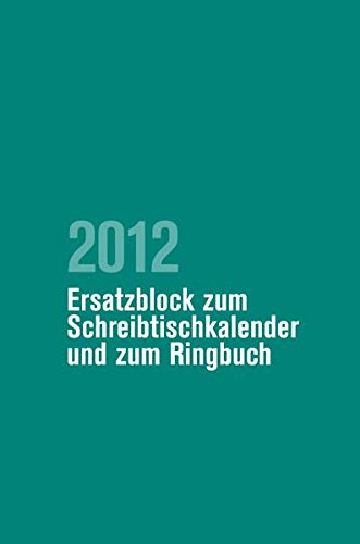 9783525652503: Pfarrerkalender/Pfarrerinnenkalender Ersatzblock 2012 (Pfarrerkalnder/Pfarrerinnenkalender)