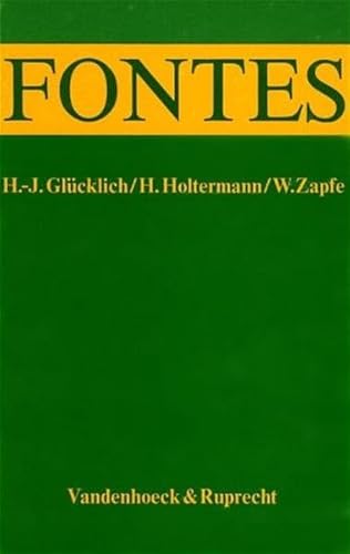 FONTES. Lehrgang für Latein als 3.Fremdsprache und für späteren Beginn