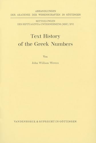 Beispielbild fr Text History of the Greek Numbers zum Verkauf von ISD LLC