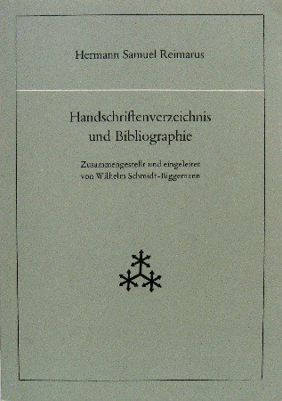 9783525855621: Hermann Samuel Reimarus: Handschriftenverzeichnis und Bibliographie (Verffentlichung der Joachim-Jungius-Gesellschaft der Wissenschaften Hamburg)