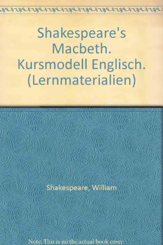 9783526503255: Shakespeare's Macbeth. Kursmodell Englisch. (Lernmaterialien)