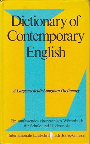 Beispielbild fr Dictionary of Contemporary English (DCE). A Langenscheidt-Longmann Dictionary zum Verkauf von Buchpark