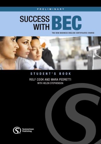 Stock image for Success with BEC - Preliminary - Student s Book for sale by Buchpark