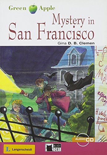 Stock image for Mystery in San Francisco - Buch mit Audio-CD (Black Cat Green Apple - Step 1) for sale by medimops