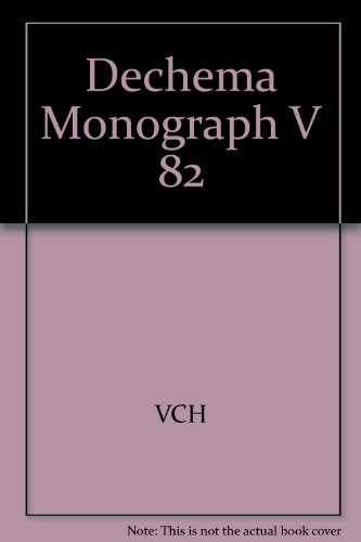 9783527107650: Dechema Monograph V 82