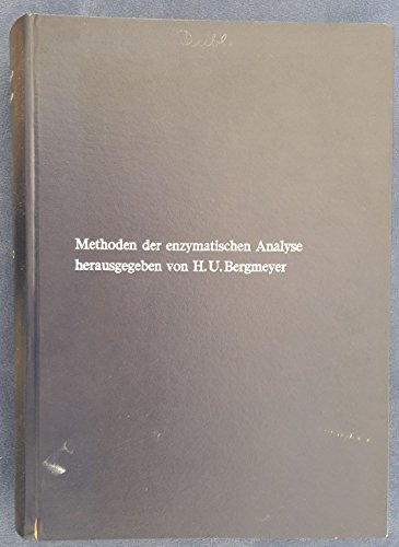 9783527255306: Methoden der enzymatischen Analyse