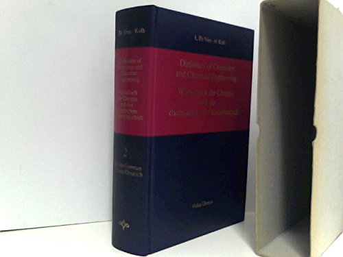 Beispielbild fr Dictionary of Chemistry and Chemical Engineering (Volume 2) zum Verkauf von Anybook.com