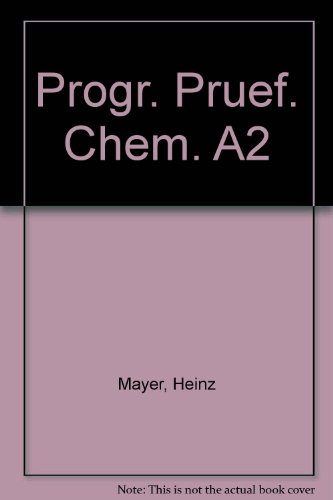 9783527258482: Progr. Pruef. Chem. A2