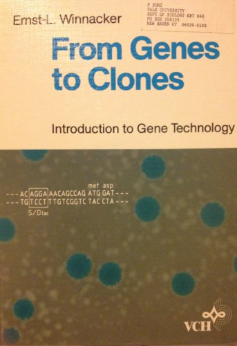 Beispielbild fr From Genes to Clones: Introduction to Gene Technology zum Verkauf von Phatpocket Limited