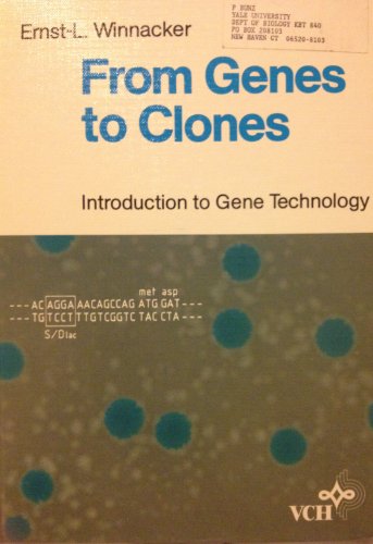 9783527261994: From Genes to Clones: Introduction to Gene Technology