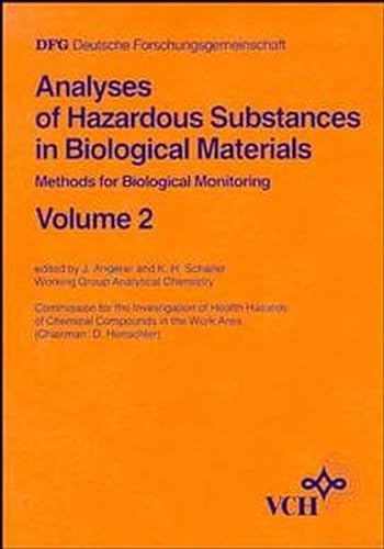 Analyses of Hazardous Substances in Biological Materials, Volume 2: Methods for Biological Monito...