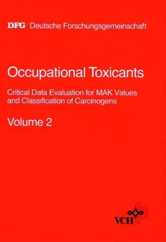 9783527270224: Occupational Toxicants: Critical Data Evaluation for Mak Values and Classification of Carcinogens : Commission for the Investigation of Health Hazar: v. 2