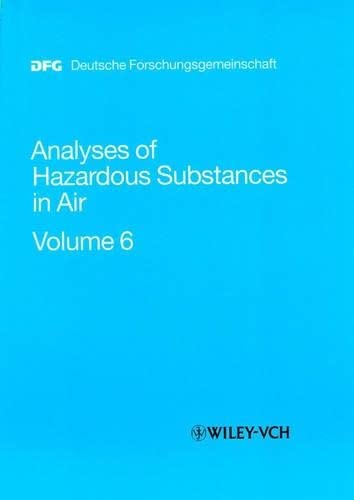 Stock image for Analyses of Hazardous Substances in Air for sale by Phatpocket Limited