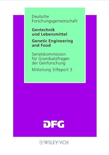 9783527272174: DFG Gentechnik Und Lebensmittel/Genetic Engineering and Food
