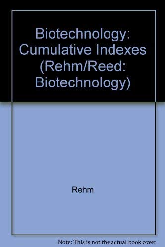 Imagen de archivo de Biotechnology: Cumulative Indexes a la venta por getbooks GmbH