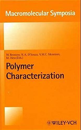 Stock image for Polymer Characterization (Macromolecular Symposia, No. 148) for sale by Zubal-Books, Since 1961