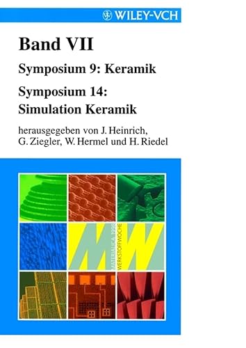 Imagen de archivo de Werkstoffwoche '98: Tagungsbnde I bis X u. Schlagwort- und Autorenverzeichnis / Symposium 9: Keramik. Symposium 14: Simulation Keramik a la venta por medimops