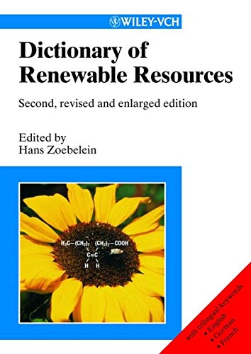 9783527301140: Dictionary of Renewable Resources