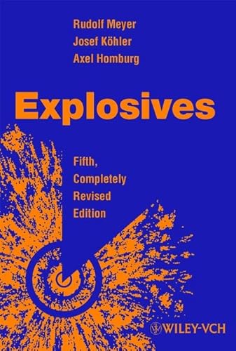 Explosives. Englische Ausgabe [English] von Josef Köhler (Autor), Rudolf Meyer (Autor), Axel Homburg (Autor) Without CD /Ohne CD Propellants Pyrotechnics Sprengtechnik Explosivstoffe explosive physics Chemical Technology ICT Thermodynamical Database Explosives Sprengstoff This world-famous reference work has been enlarged and updated without tampering with its tried and tested format. Around 500 alphabetically ordered, monographic entries consider the physicochemical properties, production methods and safe applications of over 120 explosive chemicals; discuss 70 fuels, additives and oxidizing agents; and describe test methods. The extensive thermodynamic data have been thoroughly updated and for the first time are also provided in electronic format. An excerpt from the ICT Thermodynamical Database was compiled by the Fraunhofer Institute of Chemical Technology (Pfinztal, Germany). Not only additional thermodynamic data, and references to further reading, but also enhanced search facili - Josef Köhler (Autor), Rudolf Meyer (Autor), Axel Homburg (Autor)