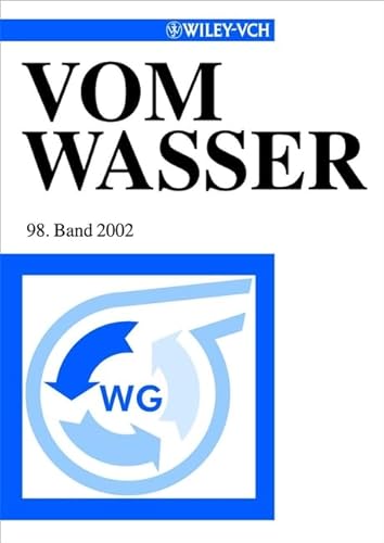 9783527303526: Vom Wasser Band 98 2002