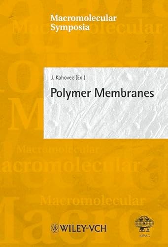Stock image for Polymer Membranes: 41st Microsymposium of the Prague Meetings on Macromolecules (Macromolecular Symposia 188) for sale by Zubal-Books, Since 1961