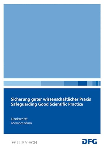 9783527337033: Sicherung Guter Wissenschaftlicher Praxis: Empfehlungen der Kommission "Selbstkontrolle in der Wissenschaft" (Denkschrift (DFG))