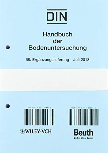 Stock image for Handbuch der Bodenuntersuchung | 68. Ergnzungslieferung. Juli 2018 for sale by Versandantiquariat Christoph Gro