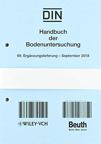 9783527345595: Blume, Handbuch der Bodenuntersuchung, 69. Lieferung